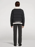 Robert Mixed-Media Shearling Down Jacket