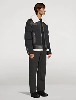 Robert Mixed-Media Shearling Down Jacket