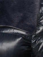 Faux Fur-Trimmed Down Jacket