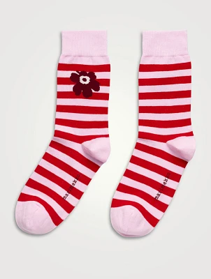 Kasvaa Tasaraita Ankle Sock