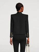 Grain de Poudre Wool Tuxedo Jacket