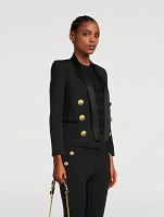 Grain de Poudre Wool Tuxedo Jacket