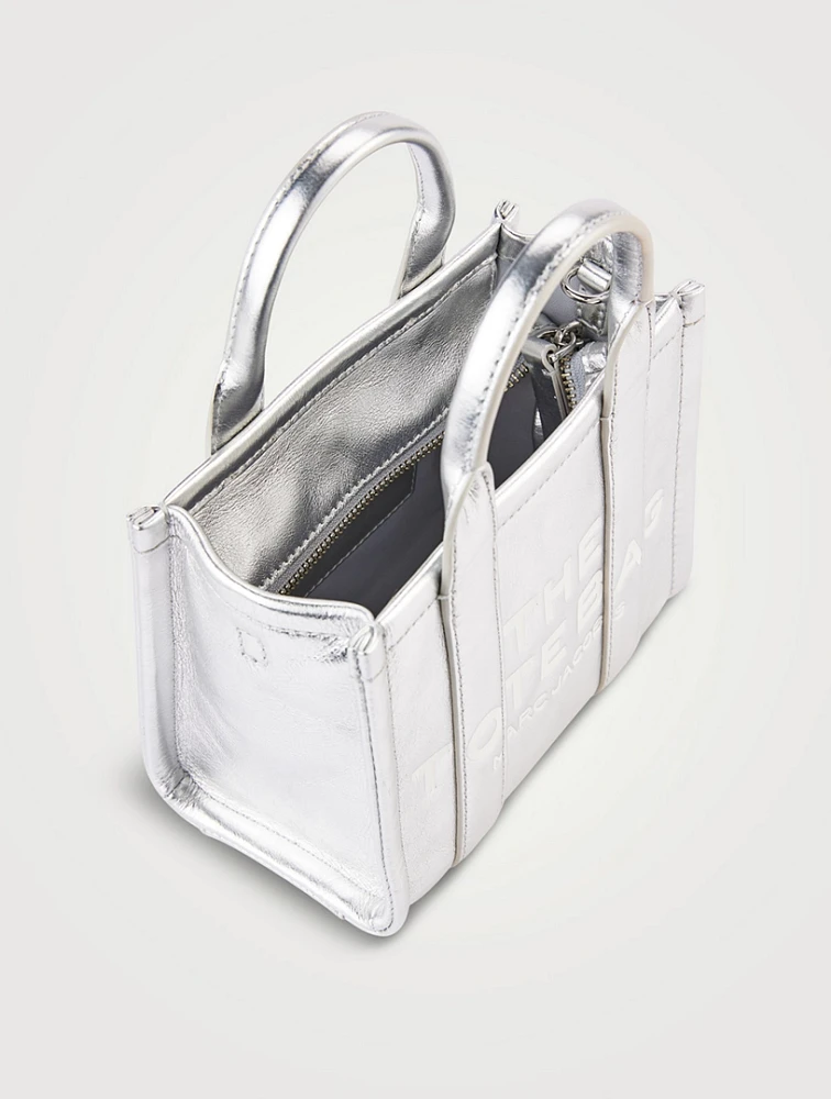 The Mini Metallic Leather Tote Bag