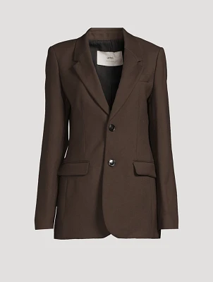 Wool Gabardine Blazer