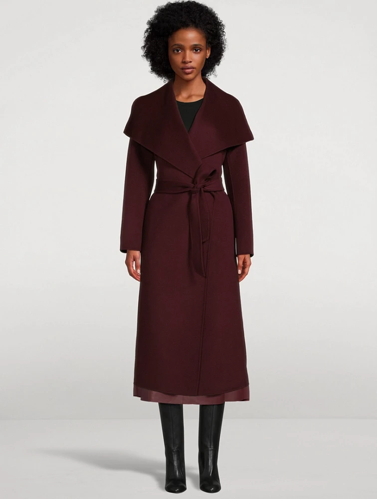 Mai Belted Wool Wrap Coat