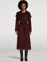 Mai Belted Wool Wrap Coat