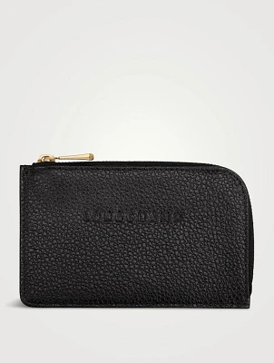 Le Foulonné Leather Zipped Card Case
