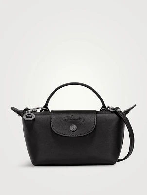 XS Le Pliage Xtra Leather Crossbody Pouch