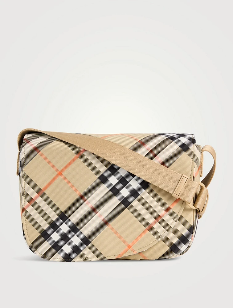 Check Messenger Bag