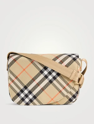 Check Messenger Bag