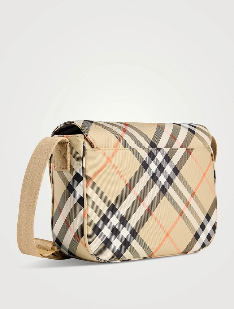 Check Messenger Bag