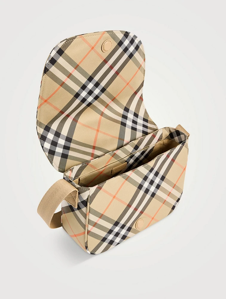 Check Messenger Bag