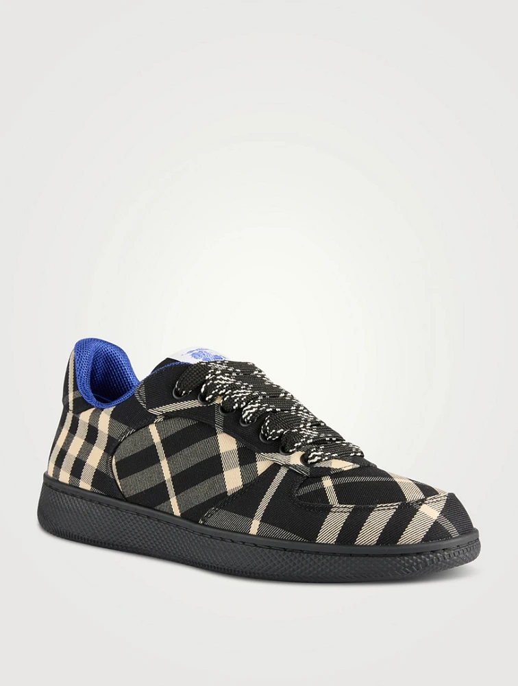 Terrace Canvas Sneakers Check Print