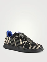 Terrace Canvas Sneakers Check Print