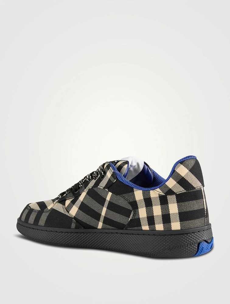 Terrace Canvas Sneakers Check Print