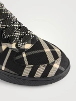 Terrace Canvas Sneakers Check Print