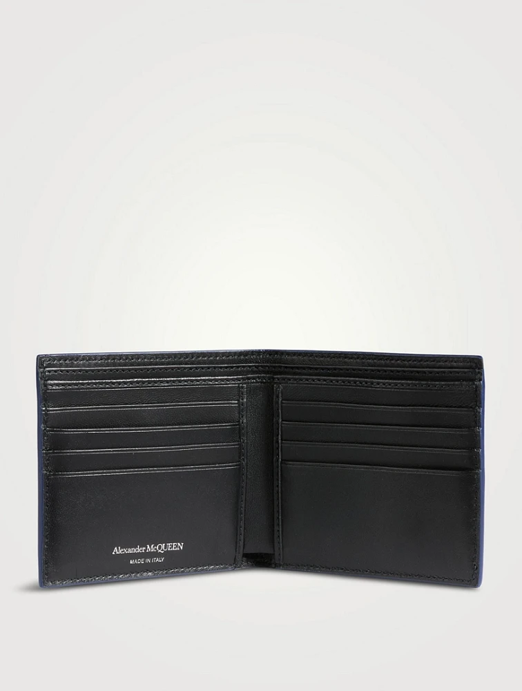 Leather Graffiti Billfold Wallet