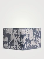 Leather Graffiti Billfold Wallet