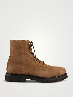 Waxed Suede Boots
