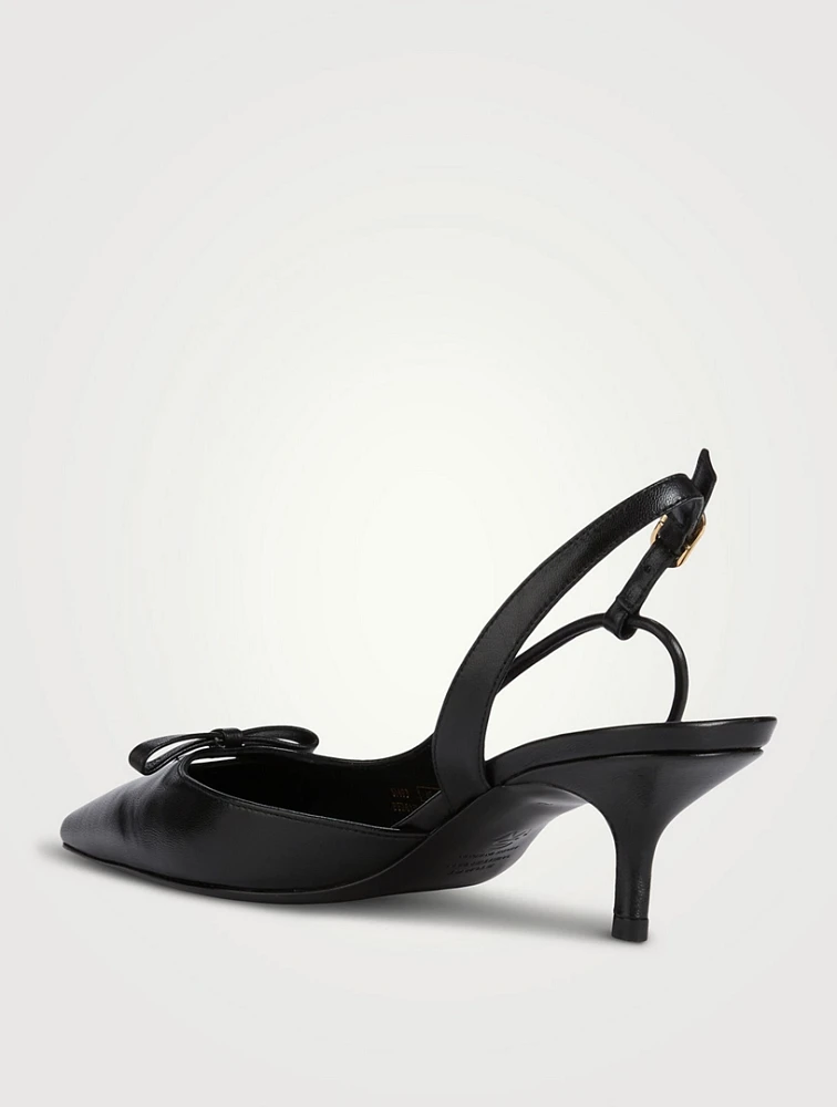 Tully Leather Slingback Pumps