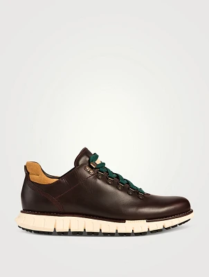 ZERØGRAND Remastered Leather Low Hiking Boots