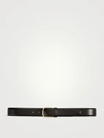 Wide Leather Trouser Belt