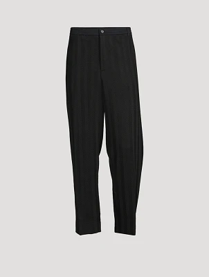 Zig Zag Tapered Trousers