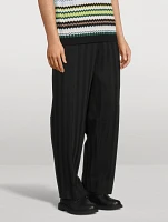 Zig Zag Tapered Trousers
