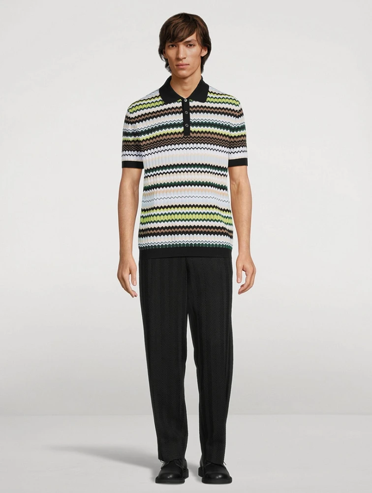 Zig Zag Tapered Trousers