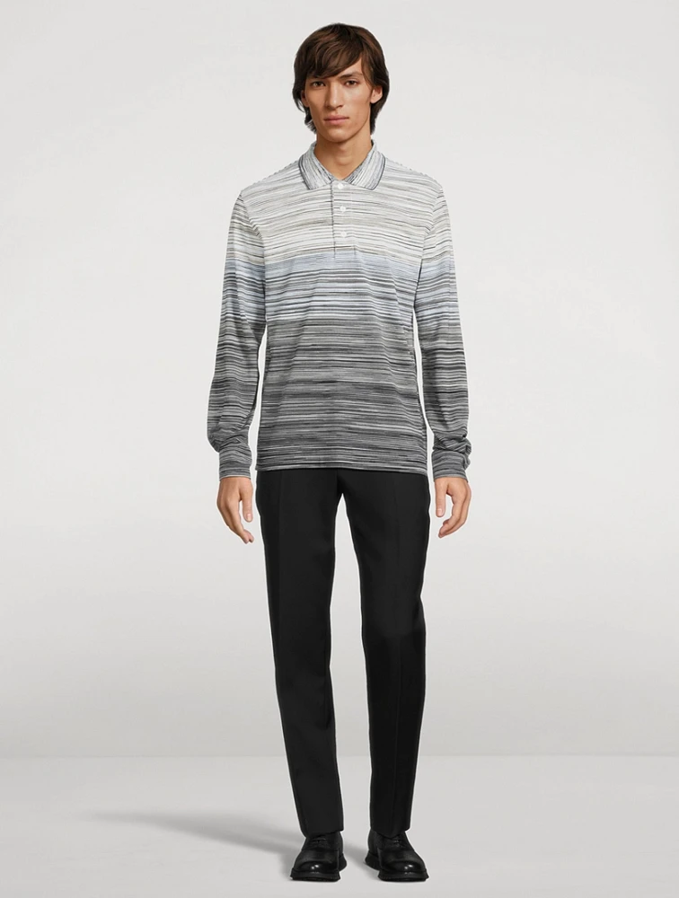 Long-Sleeve Polo Shirt