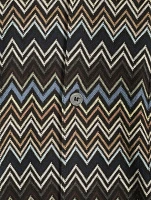 Camp Shirt Zig Zag Print