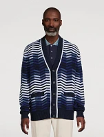 Zig Zag Wool Cardigan