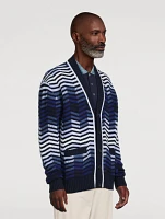 Zig Zag Wool Cardigan