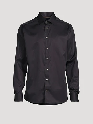Slim-Fit Elevated Twill Shirt