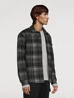 Plaid Sherpa-Lined Shirt Jacket