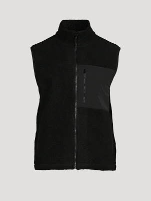 Teddy Fleece Zip Vest