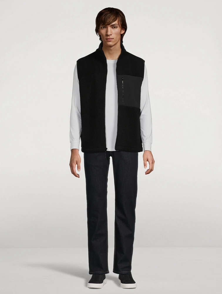 Teddy Fleece Zip Vest
