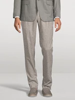Wool Flannel Tailored Trousers