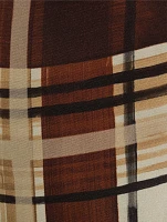 Knee-Length Wrap Scarf Skirt With Knotted Closure