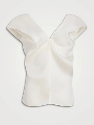 The Ami Silk Organza Blouse