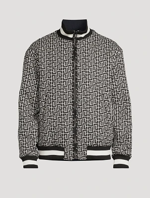 Monogram Jacquard Reversible Bomber Jacket