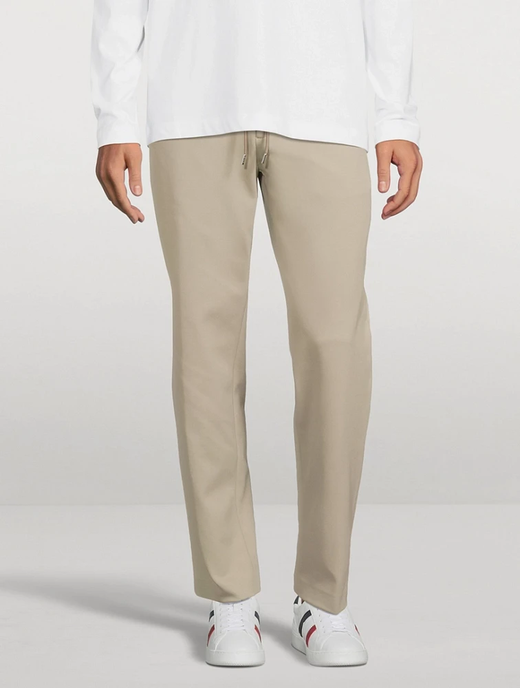 Stretch Nylon Drawstring Pants