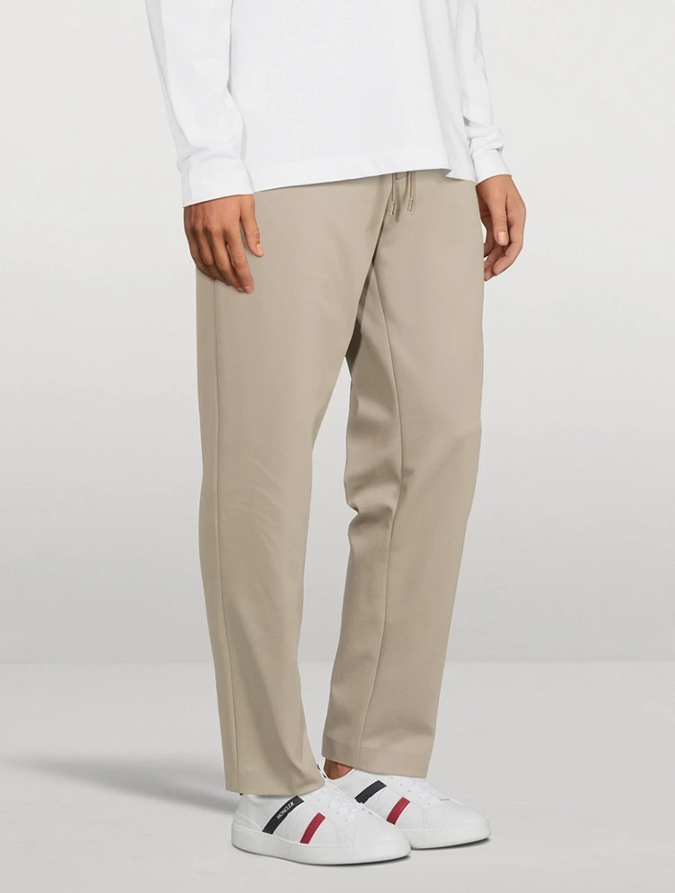 Stretch Nylon Drawstring Pants