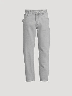Straight-Leg Denim Trousers