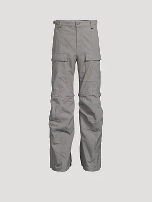 Ripstop Flared Cargo Pants
