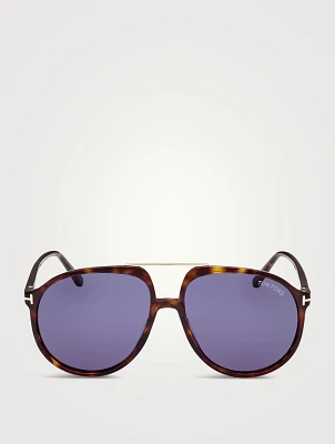 Archie Round Aviator Sunglasses