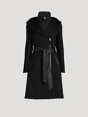 Shia Belted Wool Down Coat