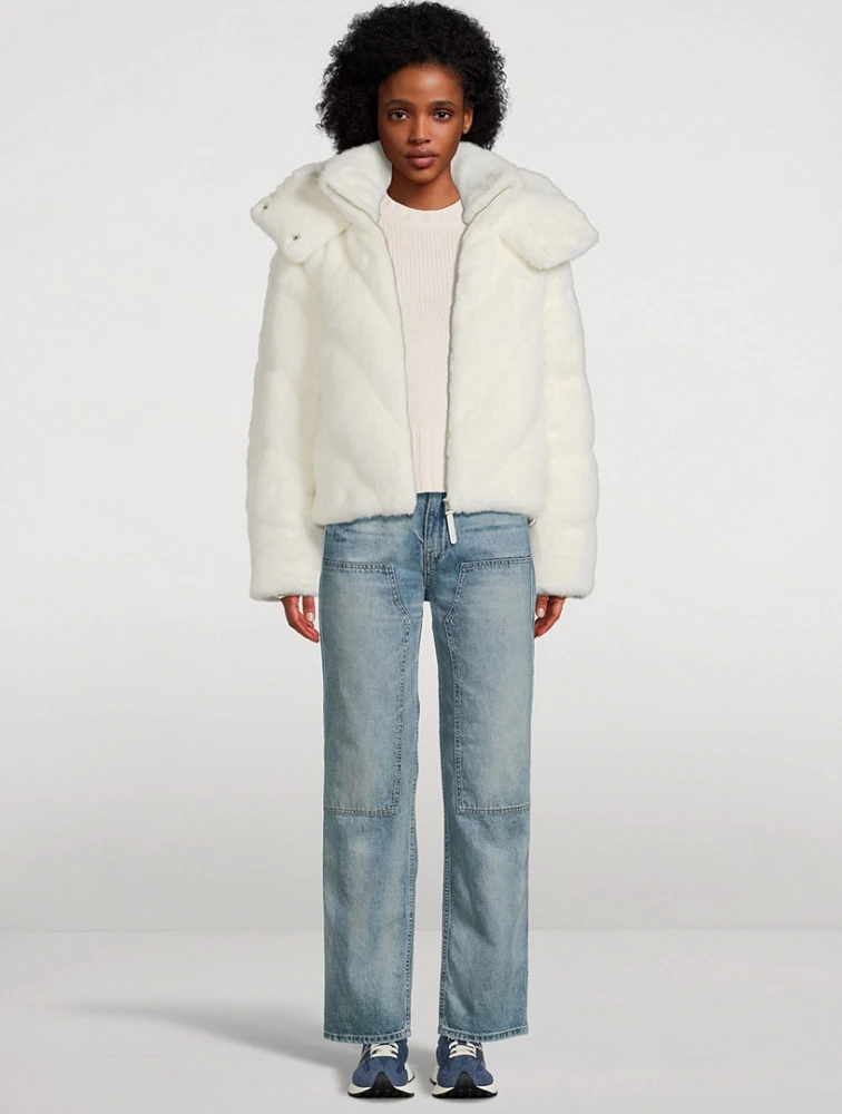 Anik Faux Fur Down Jacket