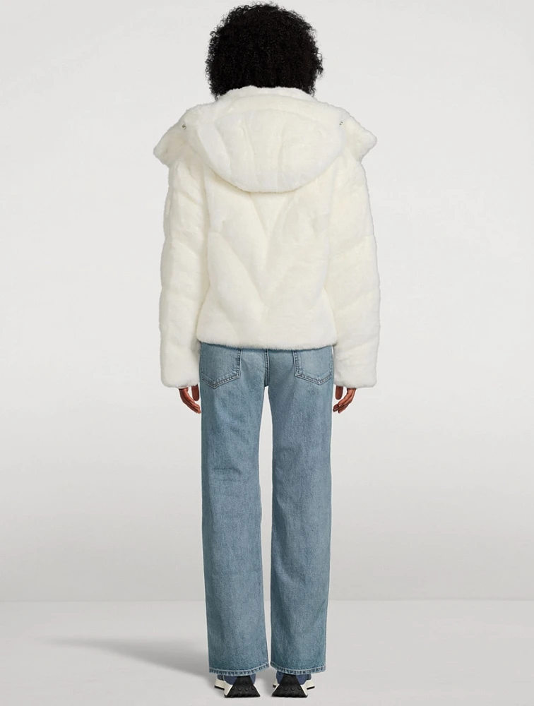 Anik Faux Fur Down Jacket