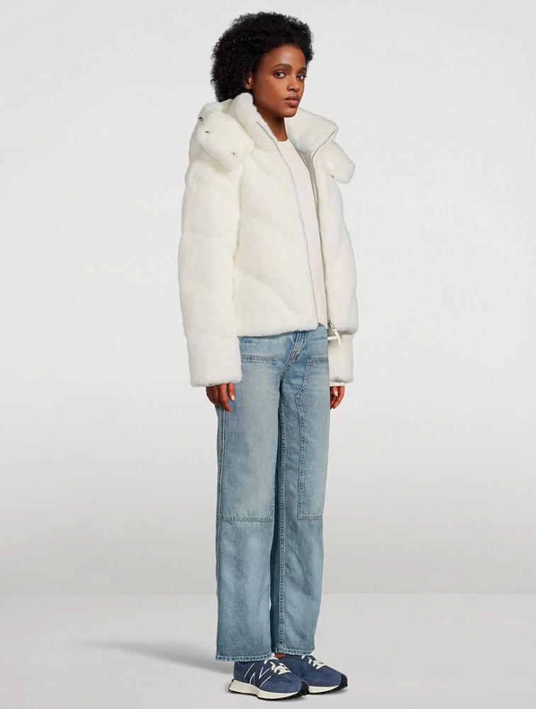 Anik Faux Fur Down Jacket